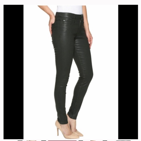 Joes Sz 28 Icon black coated jeans skinny mid rise - Picture 3 of 8